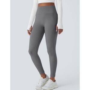 NEW Halara Seamless Flow High Waisted Tummy Control Butt Lifting Leggings S Gray